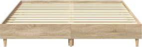 vidaXL Πλαίσιο κρεβατιού χωρίς στρώμα 150x200 εκ. Επεξεργασμένο Ξύλο