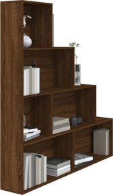 vidaXL Βιβλιοθήκη Καφέ Δρυς 155 x 24 x 160 εκ.