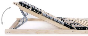 vidaXL Τελάρο Κρεβατιού με 42 Σανίδες &amp; 7 Ζώνες 120 x 200 εκ.