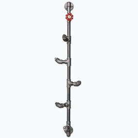Κρεμάστρα Τοίχου 6 Θέσεων 792EVL2631 15x15x100cm Multi Hanah Home Metal