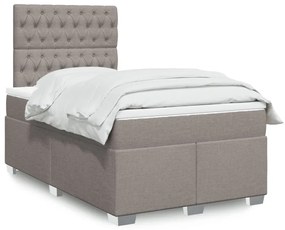 ΚΡΕΒΑΤΙ BOXSPRING ΜΕ ΣΤΡΩΜΑ TAUPE 120X200 ΕΚ. ΥΦΑΣΜΑΤΙΝΟ 3290466