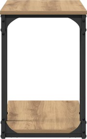 vidaXL Τραπεζάκι Πλευράς Artisan Oak 50 x 35 x 52 cm