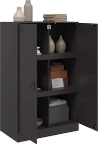 vidaXL Ντουλάπι Μαύρο 67x39x107 εκ. από Ατσάλι