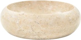 vidaXL Νιπτήρας Κρεμ 40 x 12 εκ. Μαρμάρινος