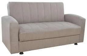 SOFABED 2-SEATER DIMOS  BEIGE FABRIC 157x77x83H cm