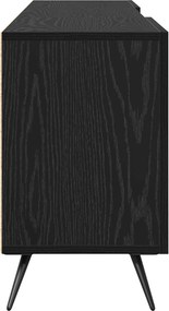 vidaXL Ντουλάπι TV 150 x 30 x 50 cm Μαύρη δρυς Επεξεργασμένο ξύλο