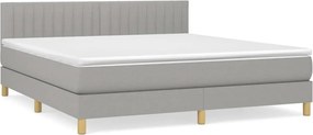 vidaXL Κρεβάτι Boxspring με Στρώμα Αν. Πράσινο 160x200εκ Υφασμάτινο