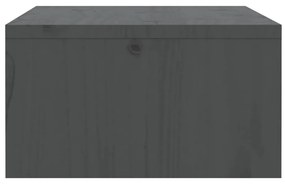 vidaXL Βάση Οθόνης Γκρι 100 x 27 x 15 εκ. από Μασίφ Ξύλο Πεύκου