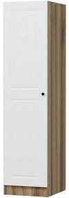 Ντουλάπα Μονόφυλλη Minar Kale 506MNR3660 45x52x210cm Oak-White Μονόφυλλη