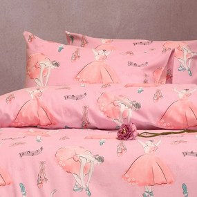 ΣΕΤ ΜΑΞΙΛΑΡΟΘΗΚΕΣ ΦΑΝΕΛΕΝΙΕΣ BALLET PINK (53X72) WINTER LINE KIDS - MELINEN