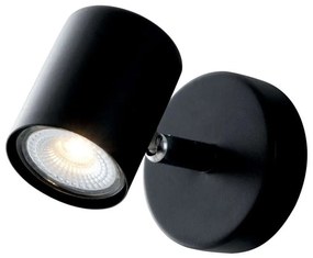 Φωτιστικό Οροφής - Σποτ Zero SPOT-ZERO-1 NER Ρυθμιζόμενο 1xGU10 8x12cm Black Intec Metal