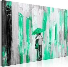 Πίνακας - Umbrella in Love (1 Part) Wide Green - 90x60