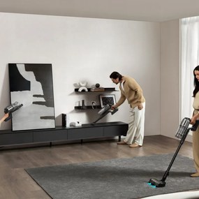 Ηλεκτρική σκούπα μπαταρίας Dreame Z30 AquaCycle VZV77B, 855W, 310AW, 150000 rpm, 3 στάδια, 0.32/0.4/0.6 l, 90 λεπτά, HEPA H14, LED, Brushless motor, Μαύρο