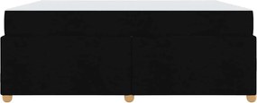 vidaXL Σκελετός Κρεβατιού με στρώμα Μαύρο 180 x 200 cm ύφασμα
