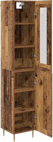 vidaXL Highboard 2 pcs Παλιό Ξύλο Επεξεργασμένο ξύλο