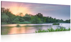 Εικόνα ανατολής δίπλα στο ποτάμι - 100x50