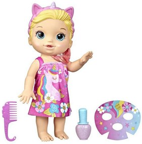Μωρό Κούκλα Baby Alive F3564 Glam Spa Baby Blonde Pink-Multi Hasbro