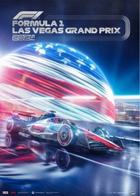 Εκτύπωση τέχνης Formula 1 - Las Vegas Grand Prix - City of Lights - 2024