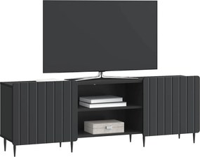 vidaXL Ντουλάπι TV Μαύρο 150 x 31 x 52 εκ. Επεξεργασμένο Ξύλο