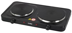 Διπλή ηλεκτρική εστία σε Μαύρο χρώμα 2500W Zilan ZLN2844-BLK