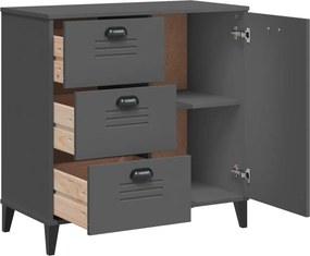 vidaXL Μπουφές VIKEN Ανθρακί Γκρι 80x40x80 εκ. από Επεξεργασμένο Ξύλο