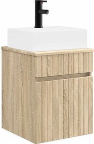 vidaXL Νιπτήρας Τοίχου Sonoma Δρυς 39 x 41 x 62,5 εκ