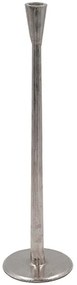 Κηροπήγιο Stella 017604 11x11x42cm Silver Αλουμίνιο