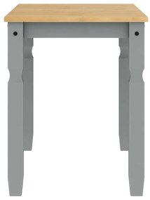 vidaXL Τραπεζαρία Corona Γκρι 112 x 60 x 75 εκ. από Μασίφ Ξύλο Πεύκου