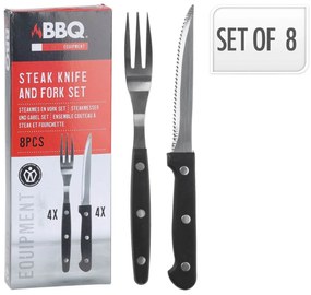 Σετ Μαχαιροπίρουνα μπριζόλας BBQ - 8 τεμάχια