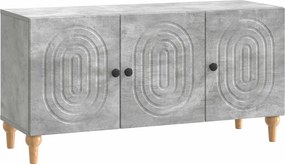 vidaXL Ντουλάπι TV 99 x 34,5 x 50 cm Γκρι Σκυροδέματος