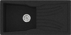 Sanitec Classic 328 (99×51) - Γρανιτένιος νεροχύτης - Granite BLACK