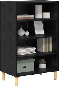 vidaXL Πλαϊνό γραφείο Μαύρη Οξυά 57 x 35 x 89.5 εκ Επεξεργασμένο ξύλο