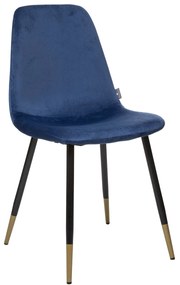 Καρέκλα Τραπεζαρίας (44x51x85.5) A-S Tyka Velvet Blue 166773B