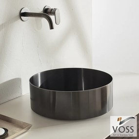Voss Luna Black Brushed PVD Ø40 - Επιτραπεζιος Μεταλλικος Νιπτηρας