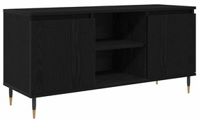 vidaXL Ντουλάπι TV Μαύρη Οξυά 104 x 35 x 50 εκ. Επεξεργασμένο ξύλο