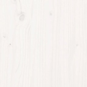 vidaXL Πλαίσιο Κρεβατιού Λευκό 90 x 190 εκ. Μασίφ Ξύλο Single
