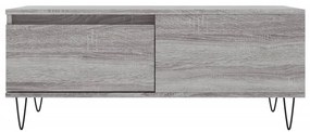 vidaXL Τραπεζάκι Σαλονιού Γκρι Sonoma 90x50x36,5εκ. Επεξεργασμένο Ξύλο