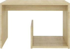 vidaXL Τραπεζάκι Βοηθητικό Sonoma Δρυς 59 x 36 x 38 εκ. από Επεξ. Ξύλο
