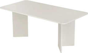 Τραπέζι Linza Megapap χρώμα λευκό 180x90x75εκ.