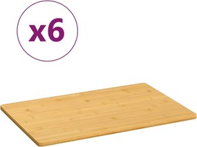 vidaXL Πιάτα Πρωινού 6 Τεμ. 35 x 23 x 0,8 εκ. από Μπαμπού