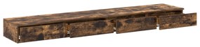 vidaXL Συρτάρια Κρεβατιού σε Καπνιστή Δρυς - 180x36.5x16.5 εκ - Φτιαγμένο από Φυσικό Ξύλο
