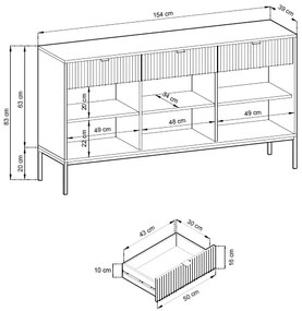 Μπουφές Palermo-Mpez-Mauro