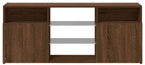 vidaXL Έπιπλο Τηλεόρασης με LED Καφέ Δρυς 120 x 30 x 50 εκ.