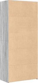 vidaXL Ντουλάπι Γκρι Sonoma 80x42,5x185 εκ. από Επεξεργασμένο Ξύλο