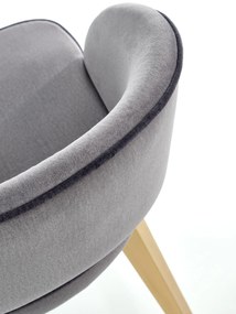 MARINO chair, color: velvet - MONOLITH 85 (light grey) DIOMMI V-PL-N-MARINO-D.MIODOWY-MONOLITH85