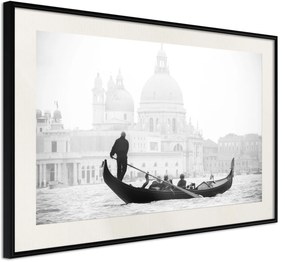 Αφίσα - Symbols of Venice - 45x30 - Μαύρο - Με πασπαρτού