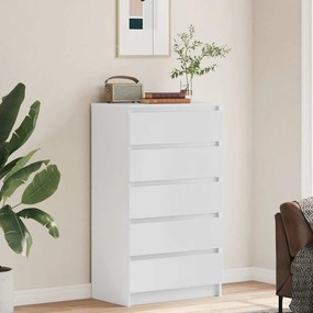 vidaXL Συρταριέρα Λευκή 60 x 36 x 103 εκ. από Επεξεργασμένο Ξύλο