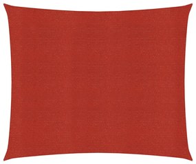 vidaXL Πανί Σκίασης Κόκκινο 4 x 4 μ. από HDPE 160 γρ./μ²