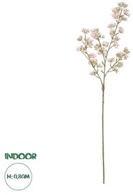 GloboStar® Artificial Garden PINK PEAR BLOSSOM BRANCH 21295 Τεχνητό Διακοσμητικό Κλαδί Αχλαδίας Ρόζ Y80cm