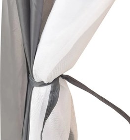 vidaXL Σκίαστρο Πισίνας Γκρι 500 x 433 x 250 εκ. Υφασμάτινο